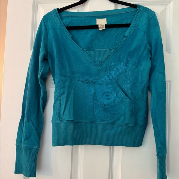 Diesel Teal Sweatshirt - Picture 1 of 4